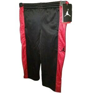 NIKE AIR JORDAN Jumpman‎ THERMA FIT Sweat Pants Black/Red Toddler Size 4 NWT